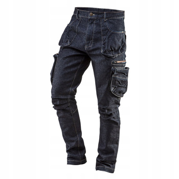 NEO SPODNIE ROBOCZE JEANS DENIM 5-KIESZENI BAWEŁNA 81-229-XL