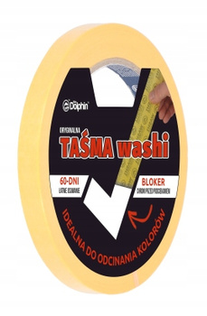 TAŚMA MALARSKA WASHI Original 60dni 10mm 50mb DO PRECYZYJNYCH ODCIĘĆ