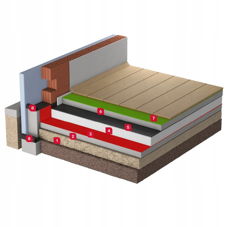 FOLIA BUDOWLANA IZOLACYJNA CONBUD RB RADON 4x25m 0,3mm ATEST PREMIUM