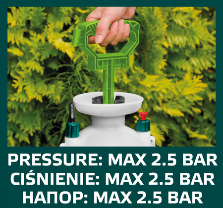 VERTO OPRYSKIWACZ CIŚNIENIOWY Z LANCĄ 5L 15G505