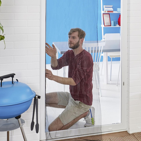 Moskitiera na drzwi Standard czarna 1,2mx2,2m 55679 Tesa