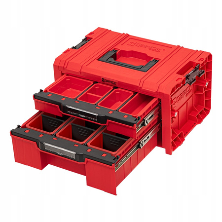 QBRICK ZESTAW SET 3 PRO DRAWER WORKSHOP RED ULTRA HD ZESTAW SKRZYNEK NARZĘDZIOWYCH