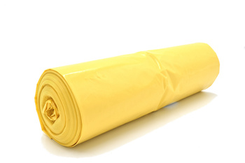Worki na śmieci odpady 120l 25szt. żółte LDPE