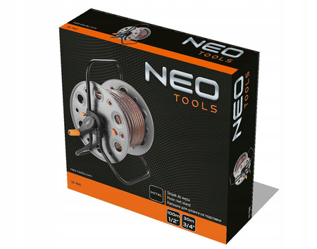 NEO WÓZEK STOJAK BĘBEN ZWIJACZ METAL WĄŻ OGRODOWY DO 100 M WĘŻA 1/2" 15-790
