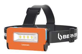 Latarka czołowa Berner LED 2W1 USB-C