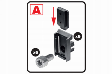 QBRICK CUSTOM CONNECTORS SET 1 SZYBKOZŁĄCZKI MOLETY