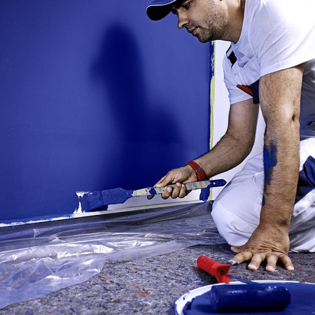 Folia maskująca malarska z taśmą Easy Cover 55cmx33m 04368-00012 Tesa