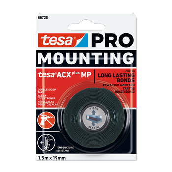 Taśma montażowa dwustronna Pro Mounting Acx+ 19mmx1,5m 66728-00004 Tesa