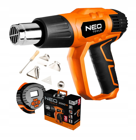 NEO OPALARKA ELEKTRYCZNA LCD 2000W 50C-600C WALIZKA AKCESORIA 04-710