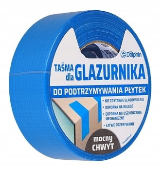 TAŚMA DLA GLAZURNIKA DO PODTRZYMYWANIA PŁYTEK 48mm x 40m BLUE DOLPHIN