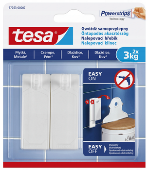 Gwóźdź samoprzylepny Powerstrips do tapet 2szt / do 1kg 77773 Tesa