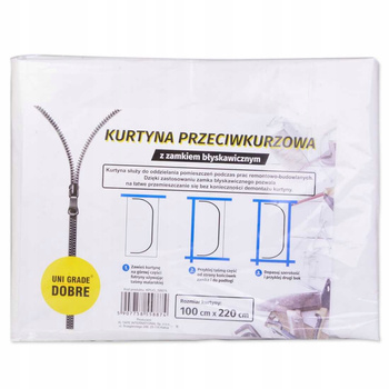 KURTYNA PRZECIWKURZOWA UNI GRADE OCHRONNA MALARSKA 100 x 220