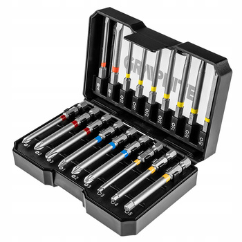 GRAPHITE ZESTAW DŁUGICH BITÓW 75mm W PUDEŁKU 18szt. 56H606