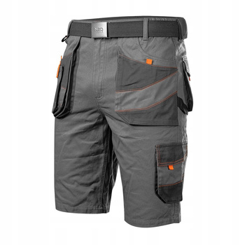 NEO KRÓTKIE SPODENKI ROBOCZE 100% COTTON BAWEŁNA + PASEK 81-331-XXL