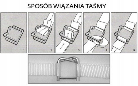 Zapinki druciane 19mm 1000szt.