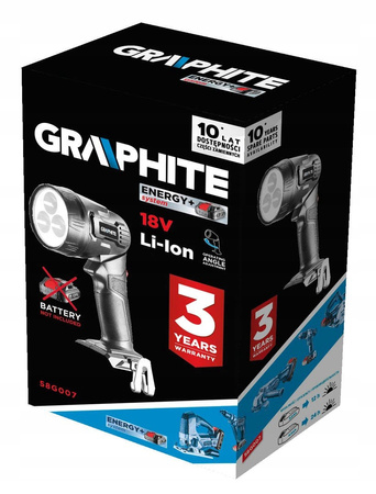 GRAPHITE ENERGY+ LATARKA AKUMULATOROWA 18V Li-Ion 58G007