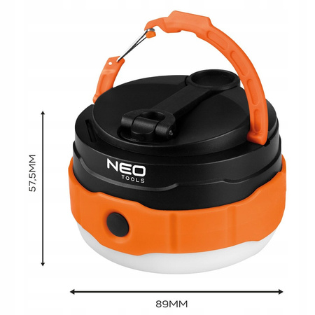 NEO LAMPA TURYSTYCZNA POD NAMIOT LED BIWAKOWA USB-C 3w1 500lm 99-118