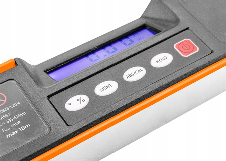 NEO POZIOMNICA POZIOMICA LASEROWA Z WYŚWIETLACZEM LCD 60 CM 71-200