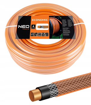 NEO ECONOMIC WĄŻ OGRODOWY 1/2'' 50M 4-WARSTWOWY UV 24BAR 15-802