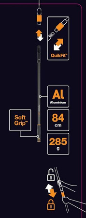 Trzonek grafitowy 84cm Quikfit 1000664 Fiskars