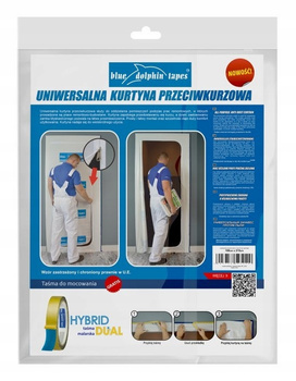 KURTYNA PRZECIWKURZOWA OCHRONNA MALARSKA 100 x 215 BLUE DOLPHIN