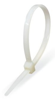 Opaska kablowa spinająca biała 3,6x300 100szt.