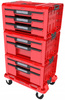 QBRICK ZESTAW SET 3 PRO DRAWER WORKSHOP RED ULTRA HD ZESTAW SKRZYNEK NARZĘDZIOWYCH