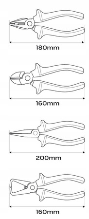 NEO ZESTAW SZCZYPCE DLA ELEKTRYKA 1000V 4el 01-236