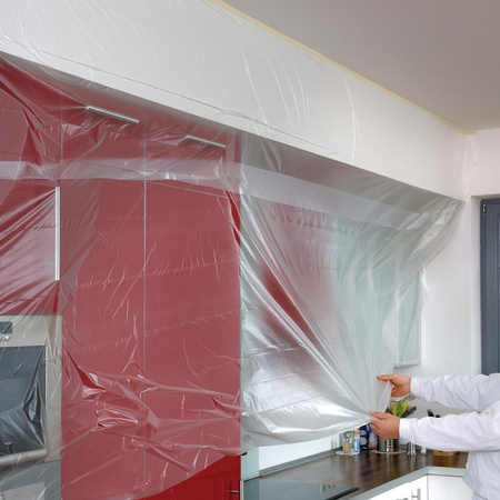 Folia maskująca malarska z taśmą Easy Cover 55cmx33m 04368-00012 Tesa