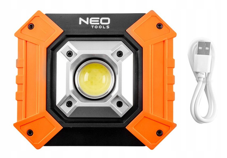 NEO LAMPA NAŚWIETLACZ BATERYJNY LED COB 750lm 10W 99-038