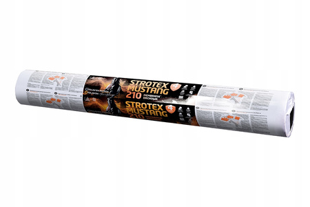 MEMBRANA DACHOWA STROTEX MUSTANG 210g Z PASKAMI KLEJĄCYMI 75m2