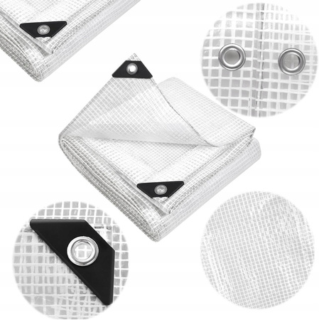 Plandeka WIMAR 2x3 100g PRZEŹROCZYSTA ZBROJONA PREMIUM UV+ TRANSPARENT