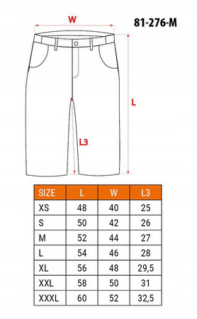 NEO KRÓTKIE SPODENKI ROBOCZE PREMIUM BHP CORDURA +PASEK 81-276-M