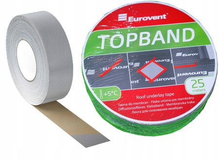 TAŚMA EUROVENT TOPBAND DO MEMBRAN DACHOWYCH 50x25m