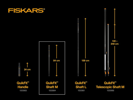 Trzonek grafitowy 84cm Quikfit 1000664 Fiskars