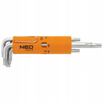 NEO KLUCZE TORX DŁUGIE T10-T50 ZESTAW 8el 09-514